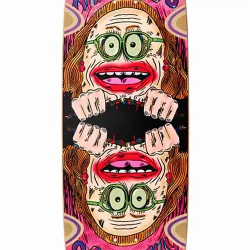 Heroin Auntie Razoregg Pink 9.75 Skateboard Deck