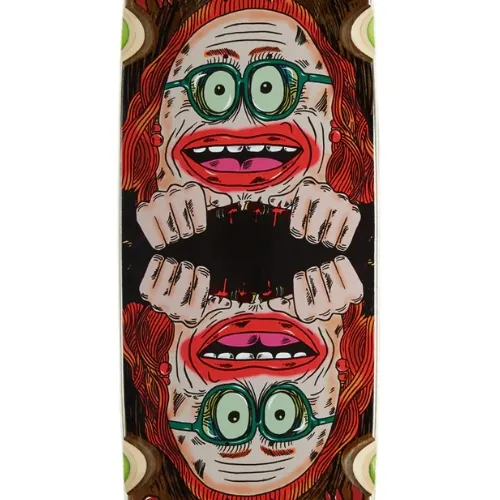 Heroin Auntie Razoregg Brown 9.75 Skateboard Deck