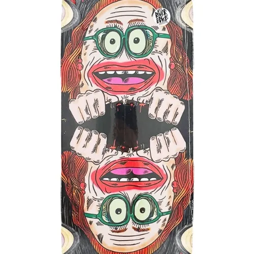 Heroin Auntie Razoregg Black 9.75 Skateboard Deck
