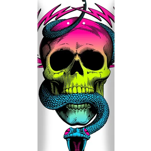 Powell Peralta McGill Skull & Snake Lime White Fade 8.0 Skateboard Deck