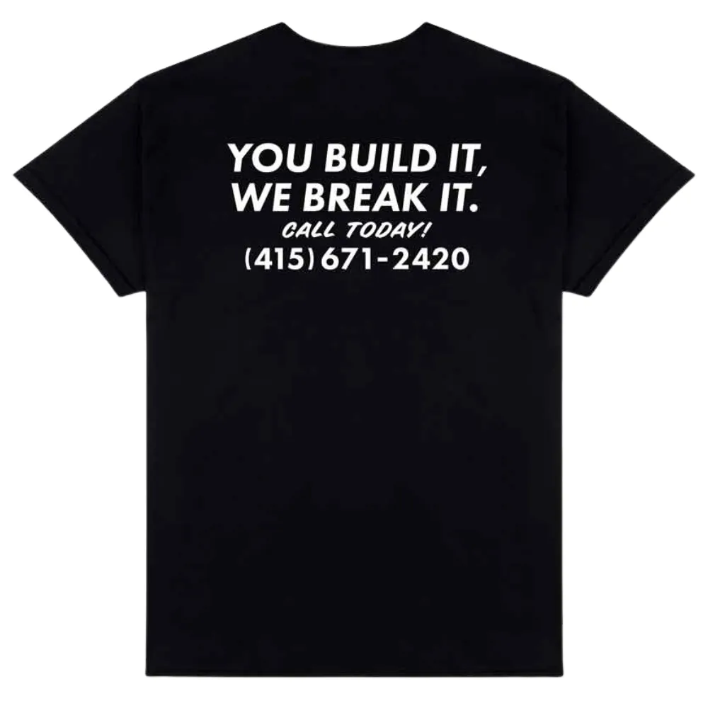 Thrasher Destruction Black T-Shirt