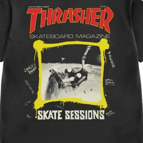 Thrasher Dec 1983 Vintage Black T-Shirt