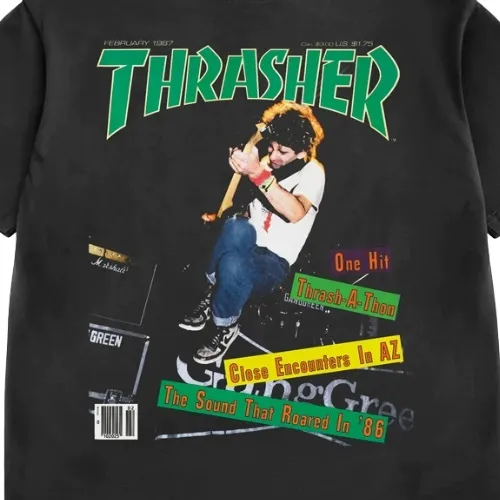 Thrasher Feb 1987 Vintage Black T-Shirt