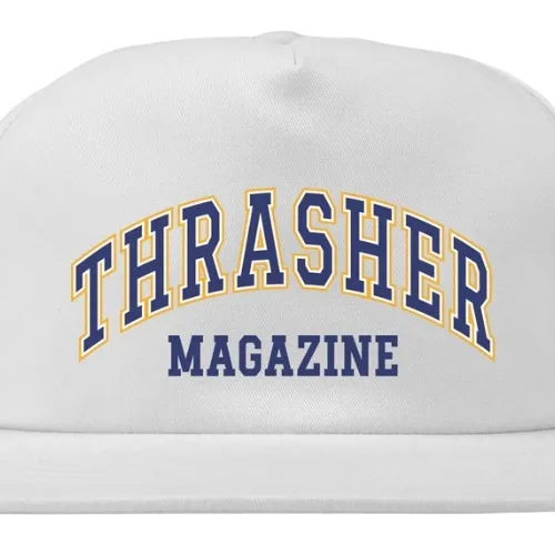 Thrasher Dropout White Snapback Hat