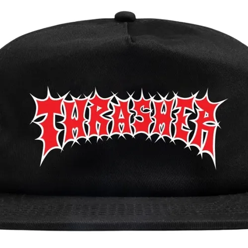 Thrasher Spikey Black Snapback Hat