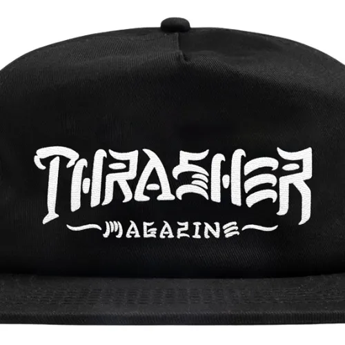 Thrasher Thrash & Destroy Black Snapback Hat