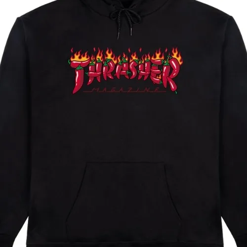Thrasher Fuego Black Hoodie