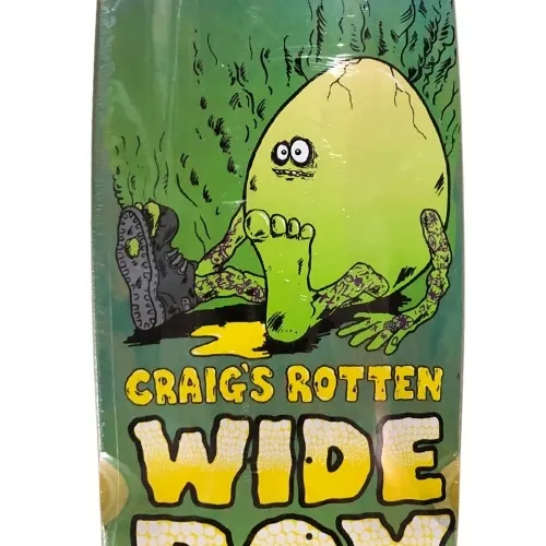 Heroin Craig Questions Rotten Wide Boy Teal 10.75 Skateboard Deck