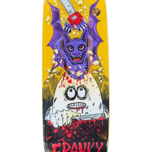 Heroin Franky Villani Guest Egg Yellow 9.5 Skateboard Deck
