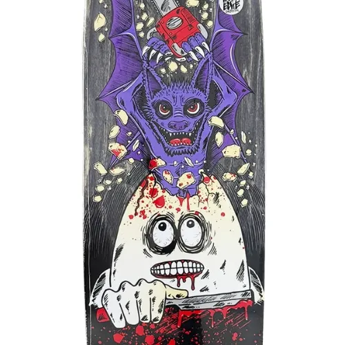 Heroin Franky Villani Guest Egg Black 9.5 Skateboard Deck