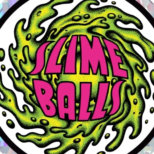 Slime Balls Logo Prismatic Holo Sticker