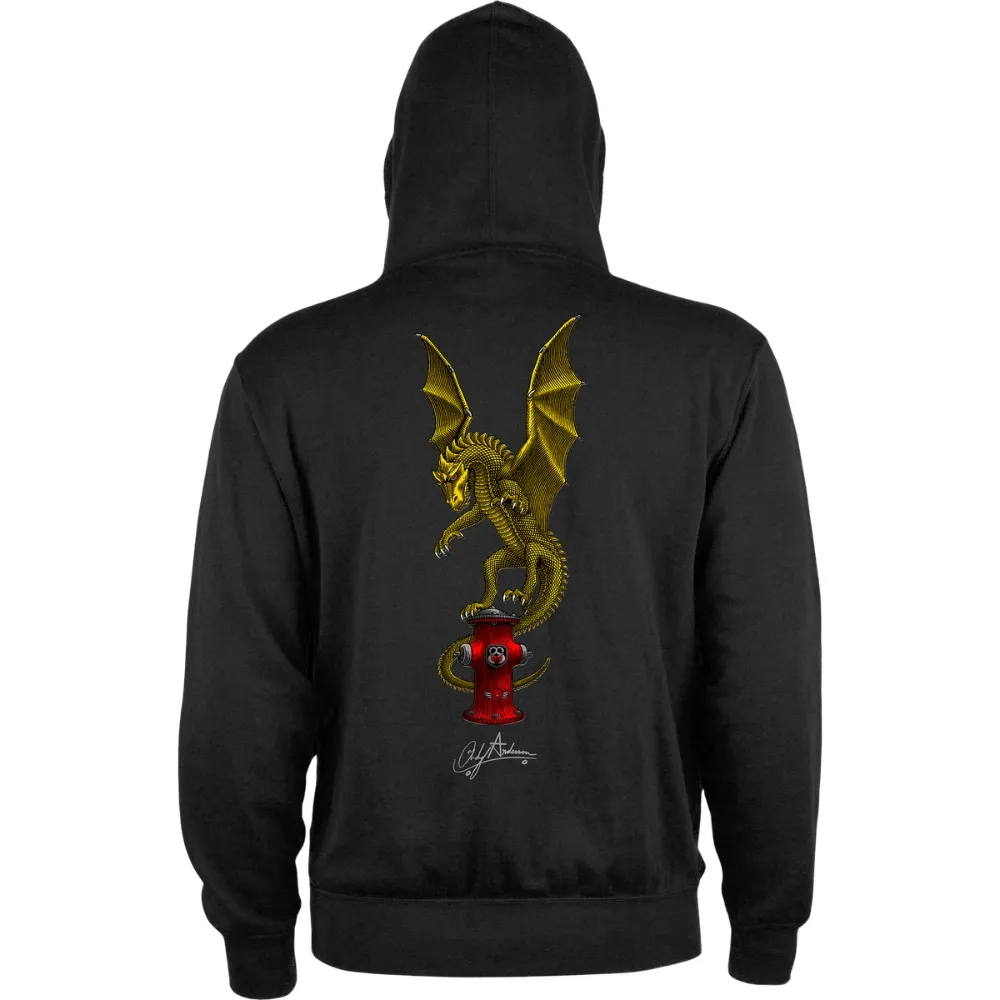 Powell Peralta Anderson Hydrant Black Zip Hoodie