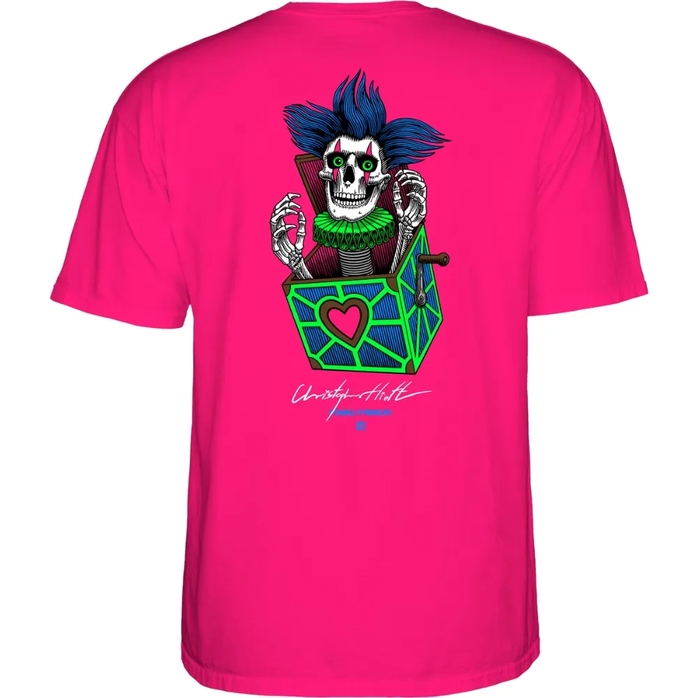 Powell Peralta Hiett Skull Hot Pink T-Shirt