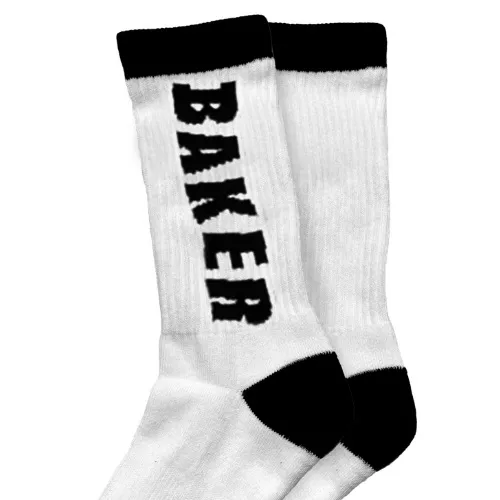 Baker Black Letters White Socks