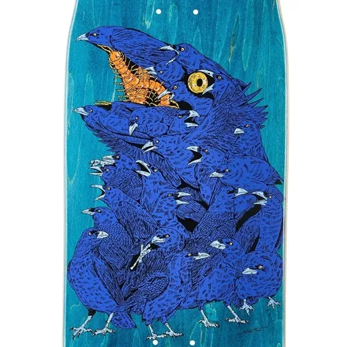 Heroin Nolan Houghton Crow Blue 9.9 Skateboard Deck