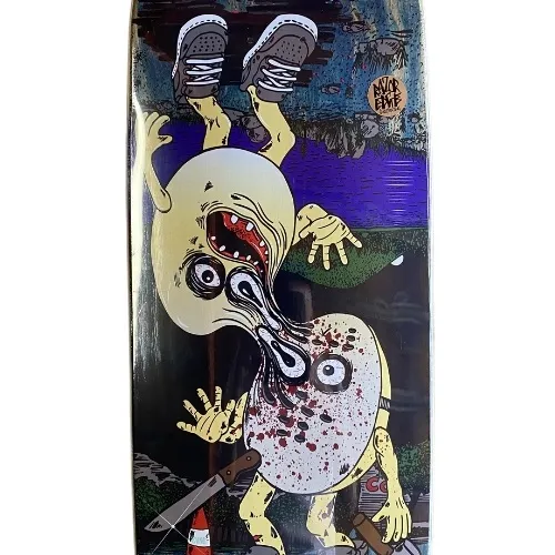 Heroin Curb Killer 9 Merged Dark Blue 10.0 Skateboard Deck