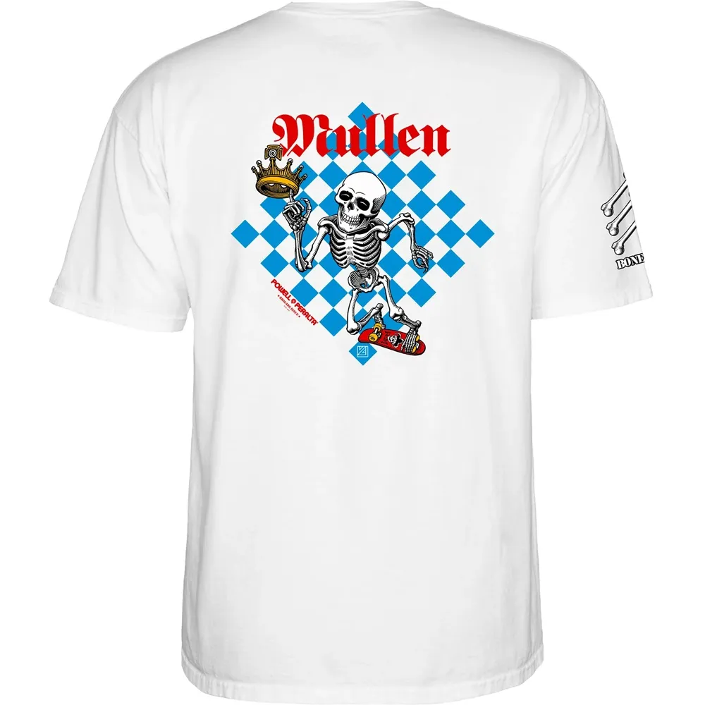 Powell Peralta Bones Brigade Mullen 17th Series White T-Shirt