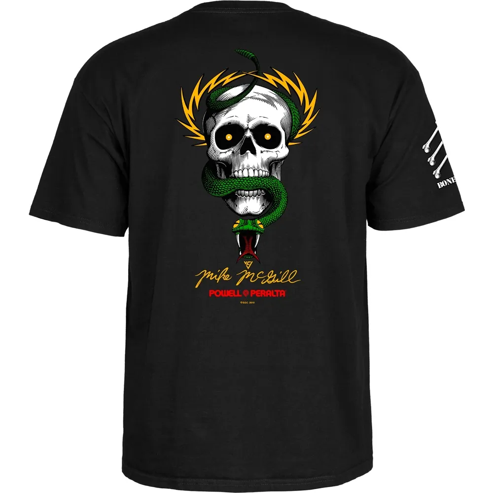 Powell Peralta Bones Brigade McGill 17th Series Black T-Shirt