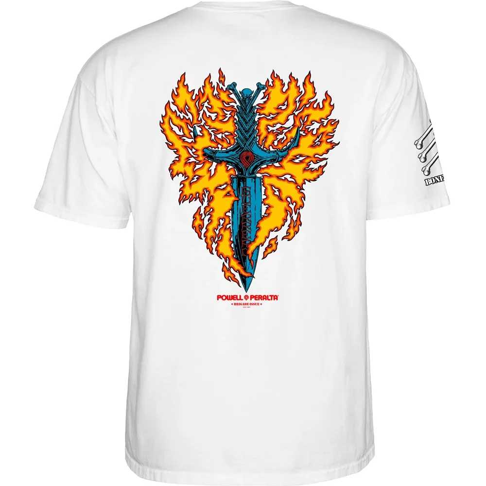 Powell Peralta Bones Brigade Guerrero 17th Series White T-Shirt
