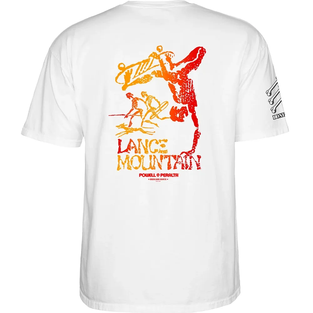 Powell Peralta Bones Brigade Mountain 17th Series White T-Shirt