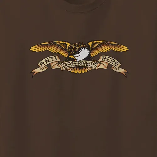 Anti Hero Eagle Ringspun Brown T-Shirt