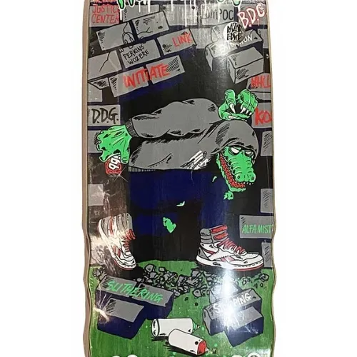 Heroin Swampy Stomp Black 10.5 Skateboard Deck