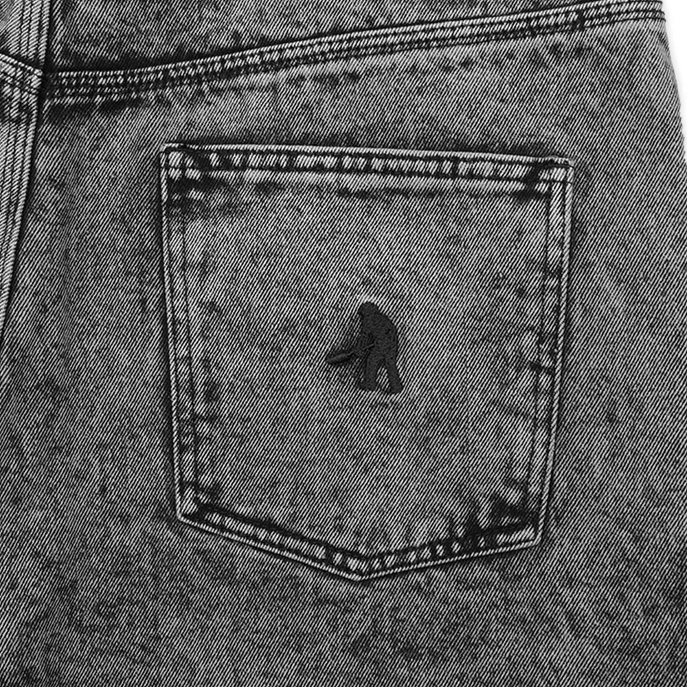 Passport Workers Club 3/4 Acid Grey Jean Shorts