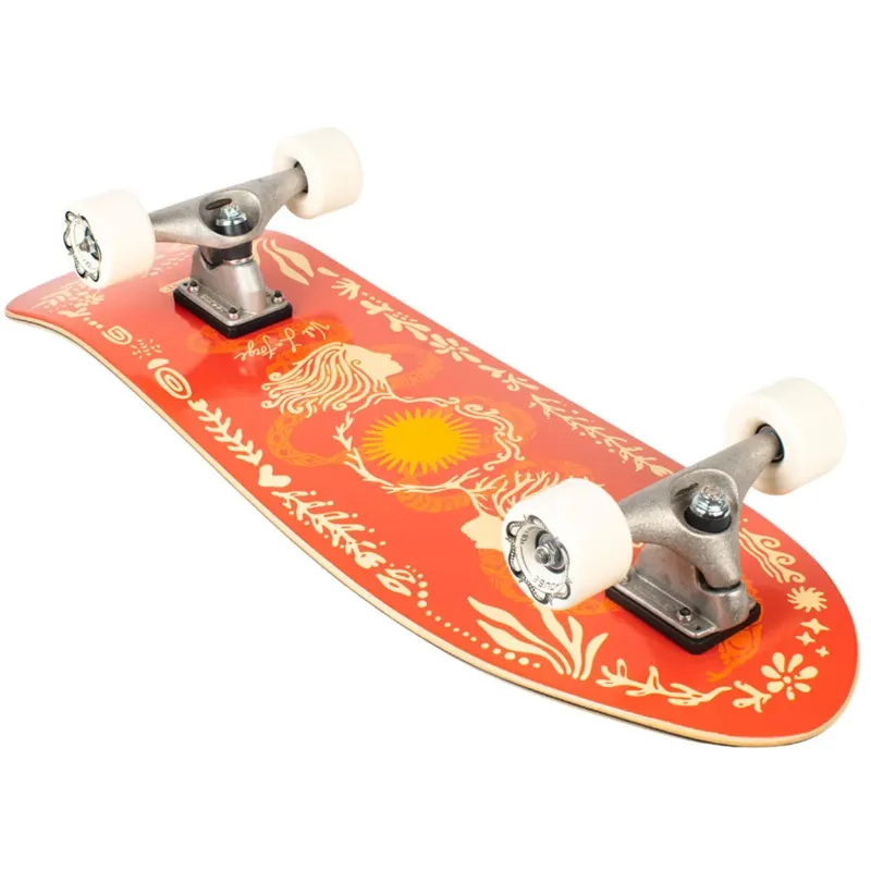 Carver GRLSwirl Sunflower CX Surfskate Skateboard