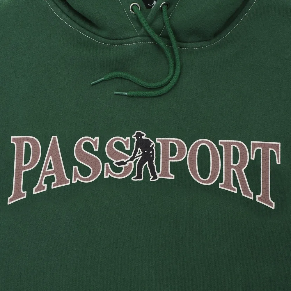 Passport Official Contrast Washed Green Hoodie