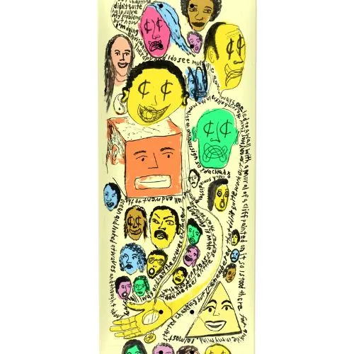 Anti Hero Taylor Expressions Beige 8.5 Skateboard Deck