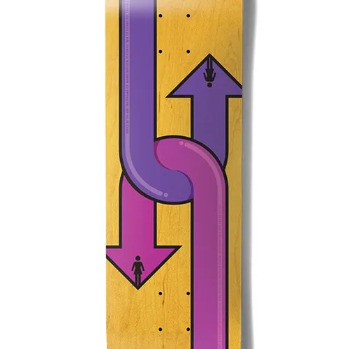 Girl Dual Directional Rick McCrank Twin 8.5 Skateboard Deck