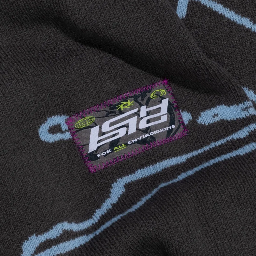 Ichpig Odyssey Knitted Charcoal Crew Jumper [Size: M]