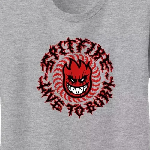 Spitfire Deathmask Classic Heather Grey T-Shirt