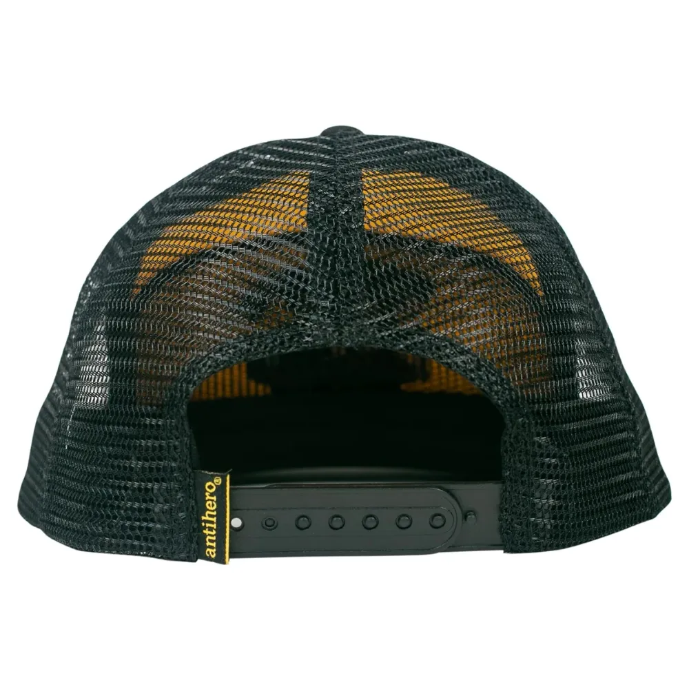 Anti Hero One Eight Hauling Black Yellow Trucker Hat