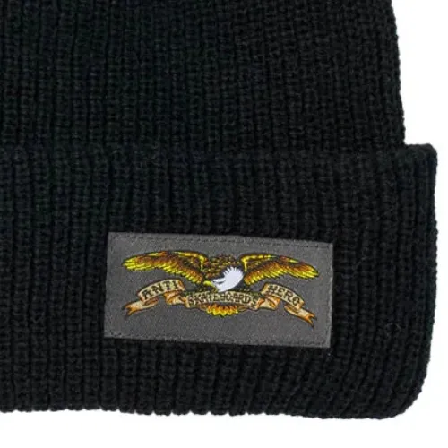 Anti Hero Full Eagle Label Black Beanie