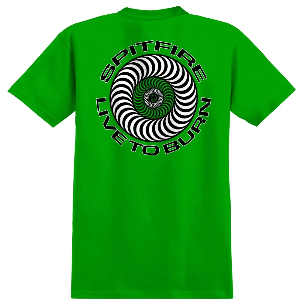 Spitfire Live To Burn Classic Green T-Shirt