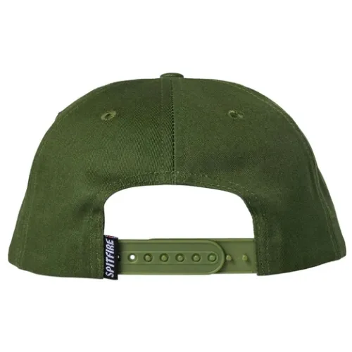 Spitfire Old E Barbed Olive Snapback Hat