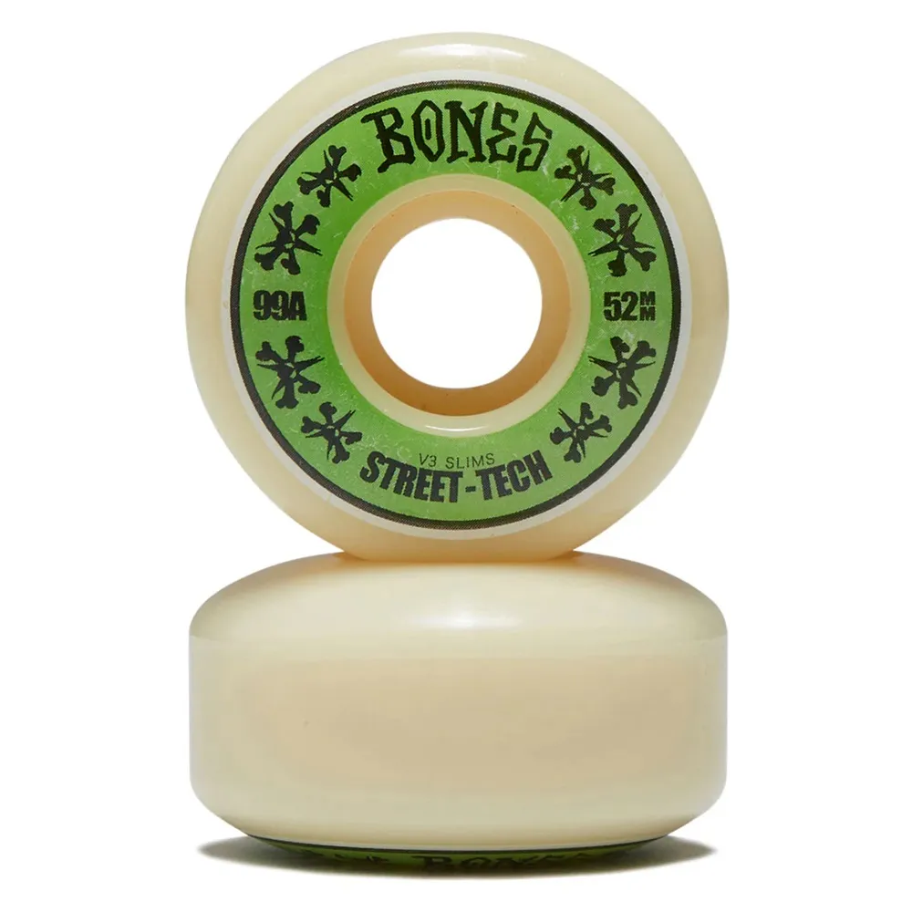 Bones Street Tech Slims STF V3 99A 52mm Skateboard Wheels