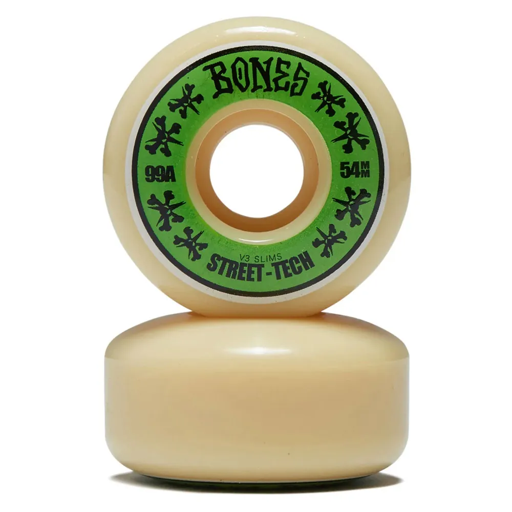 Bones Street Tech Slims STF V3 99A 54mm Skateboard Wheels