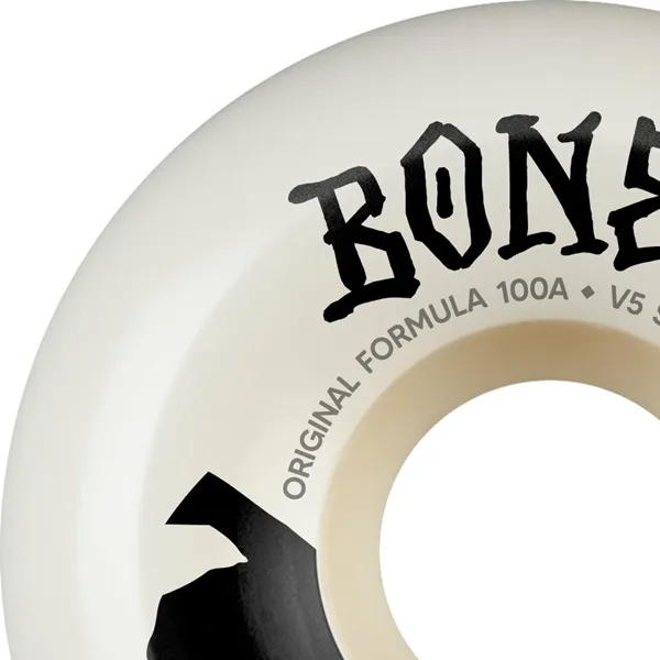 Bones OG 100's White Sidecut V5 100A 52mm Skateboard Wheels