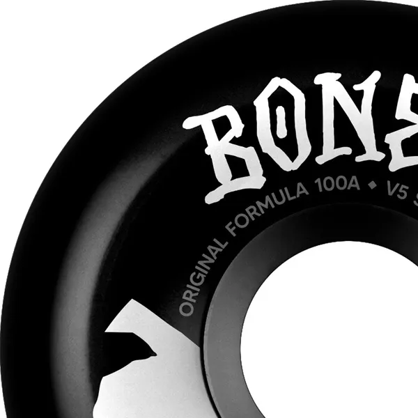 Bones OG 100's Black Sidecut V5 100A 53mm Skateboard Wheels