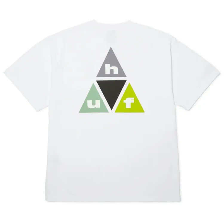HUF Prism Triple Triangle White T-Shirt [Size: M]