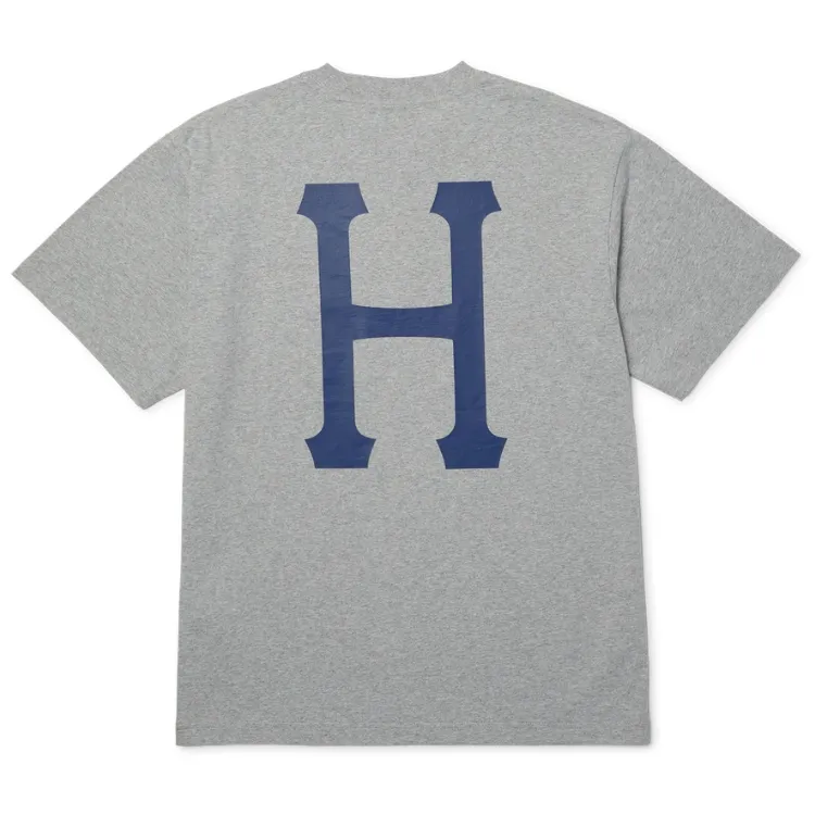 HUF Classic H Heather Grey Navy T-Shirt