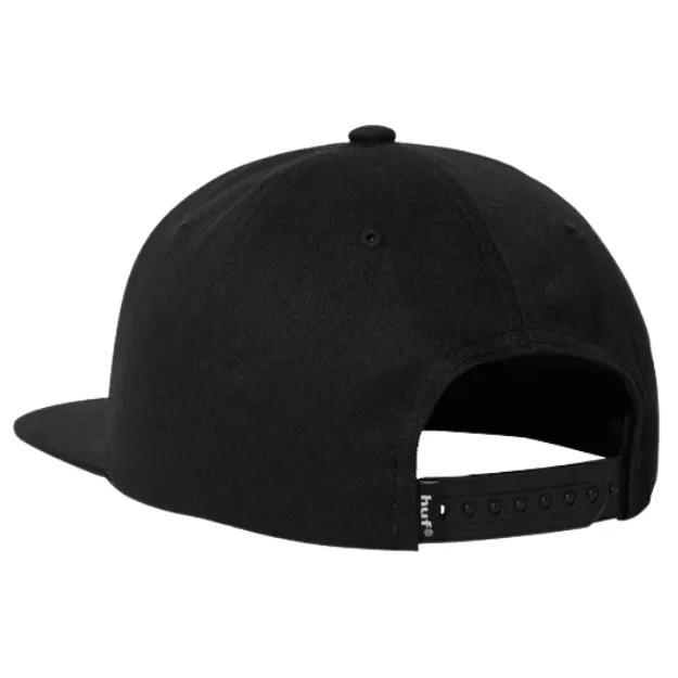 HUF Classic Arch Black White Snapback Hat