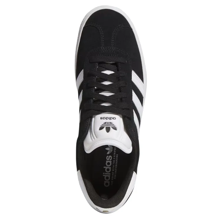 Adidas Gazelle ADV Core Black Cloud White Gold Metallic Shoes
