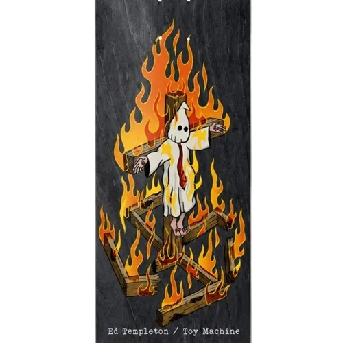 Toy Machine Charred Cross 8.5 Skateboard Deck