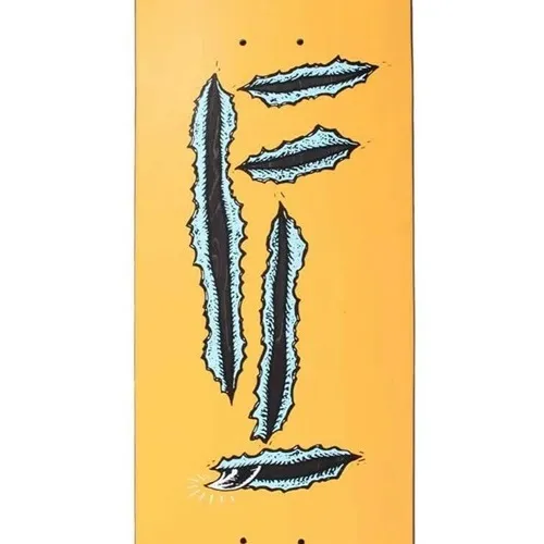 Folklore Fibre Tech Lite Rip Orange 8.25 Skateboard Deck