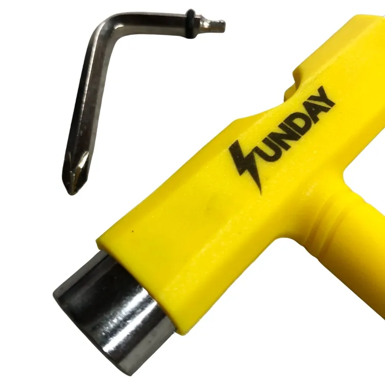 Sunday Hardware Yellow Skateboard T Tool