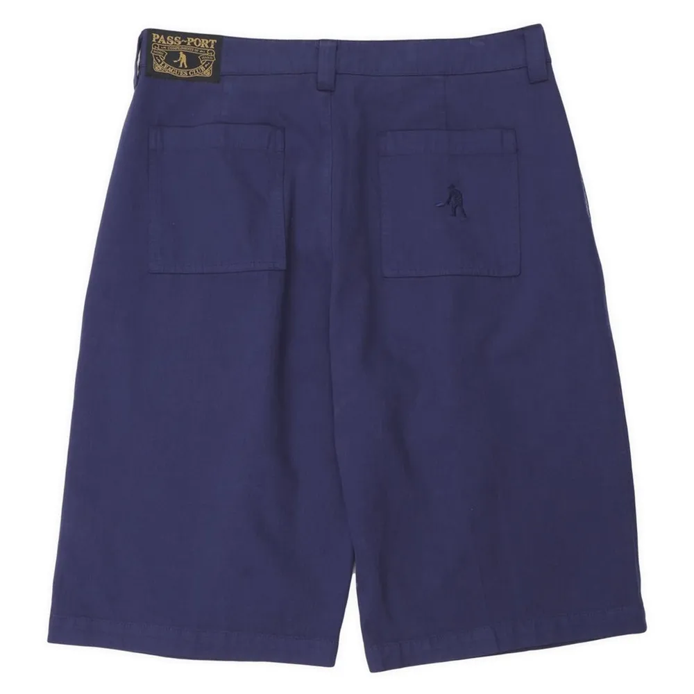 Passport Herringbone Leagues Club Navy Sun Bleached Shorts