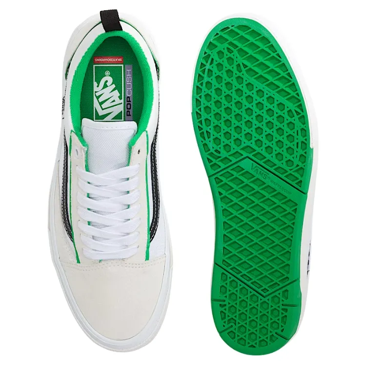 Vans Skate Old Skool Wafflecup White Green Shoes